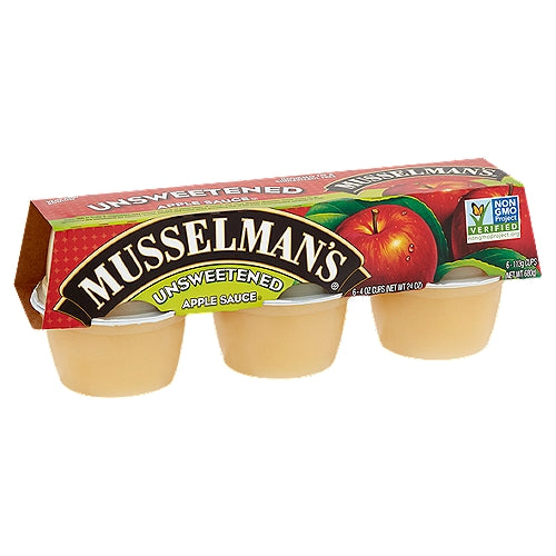 Musselman's Applesauce 4 x 6 Pack 4 oz Servings