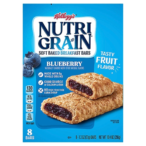 Nutri-Grain Blueberry Soft Baked Breakfast Bars 4 x 8 Count 10.4 oz