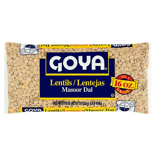 Goya Dry Lentil Beans 6 x 16 oz Bags
