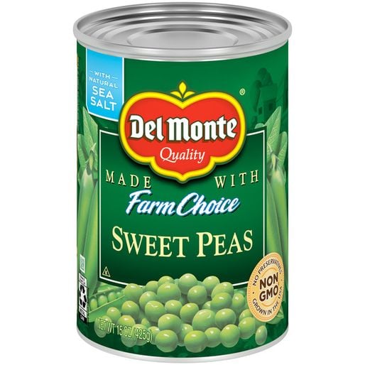 Del Monte Sweet Peas 6 x 15 oz Cans