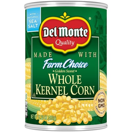 Del Monte Whole Kernel Corn 6 x 15.25 oz Cans