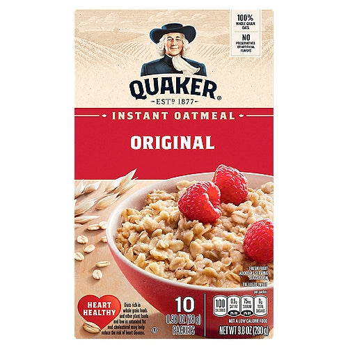 Quaker Instant Oatmeal 3 x 10 Single Servings