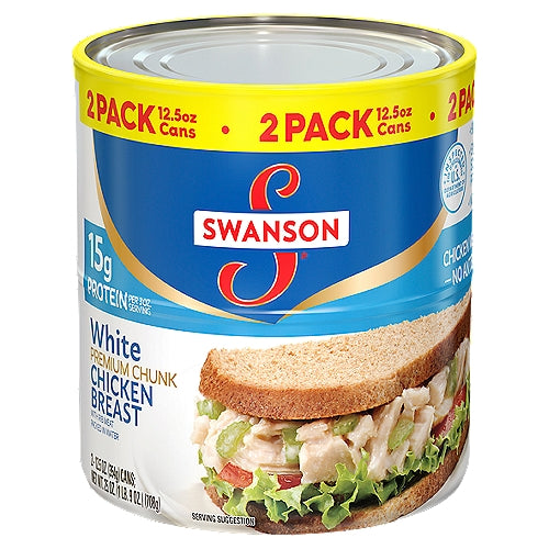 Swanson White Premium Chunk Chicken Breast 2 x 2 Pack x 12.5 oz