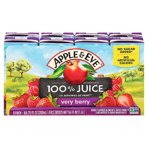 Apple & Eve Very Berry Juice 4 x 8 Pack 6.75 oz