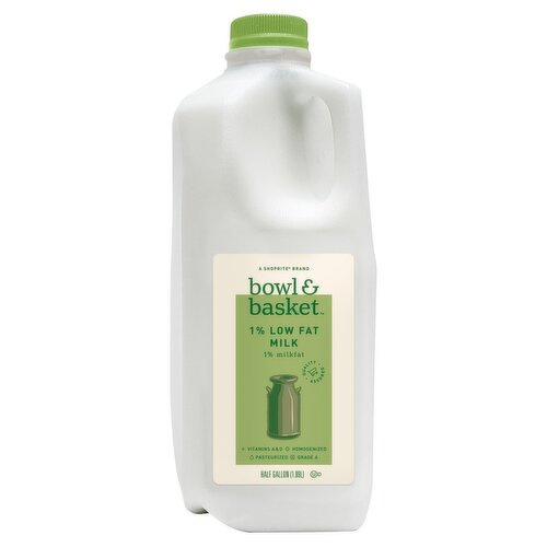 Bowl & Basket Milk 1% 4 x 64 oz (half gallon)