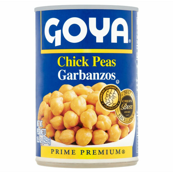 Goya Premium Chick Peas 8 x 15.5 oz Cans